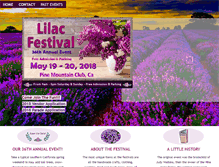 Tablet Screenshot of pmclilacfestival.com